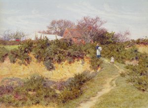 Wasdag bij Sandhills, Witley door Helen Allingham